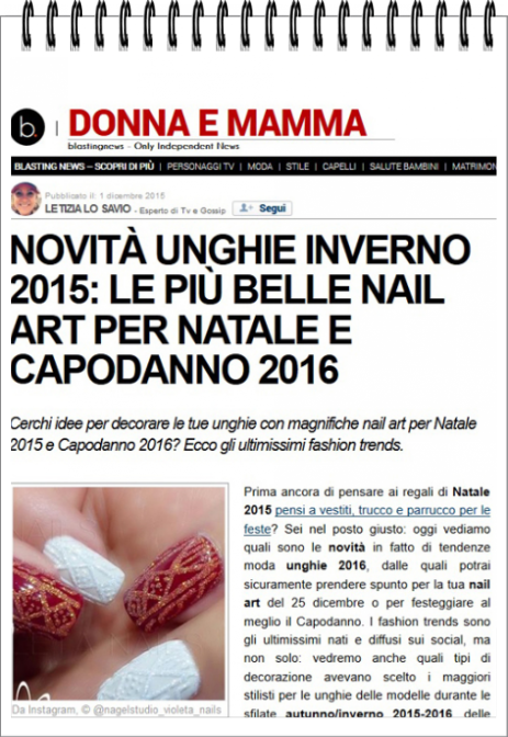Violeta Nails in einem ital./schweizerischem Online-Magazin ;)